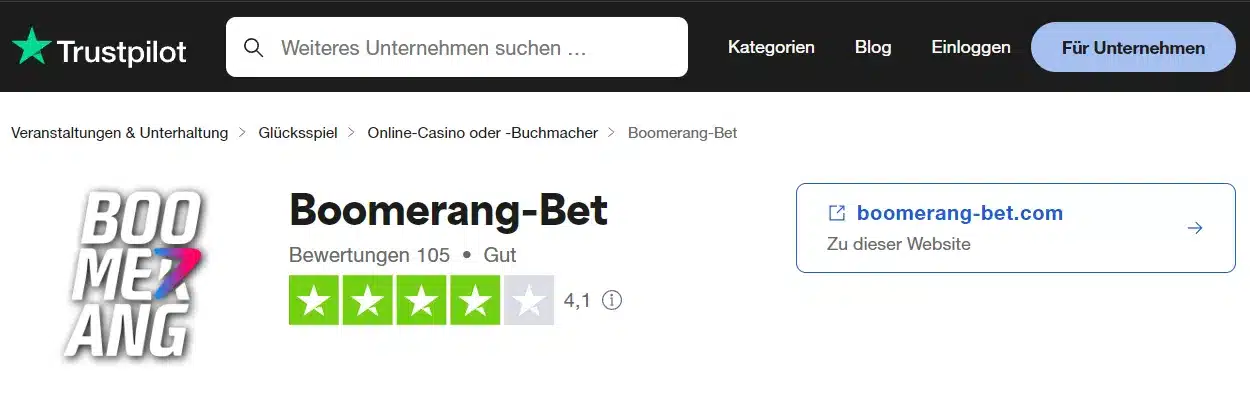 Boomerang Bet Casino Erfahrungen