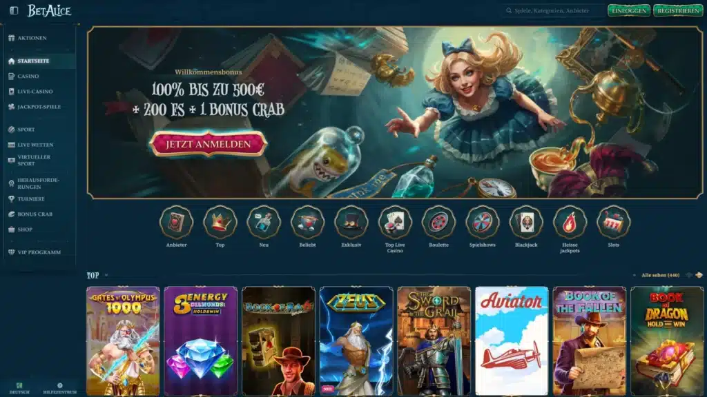 betalice casino wallpaper homepage